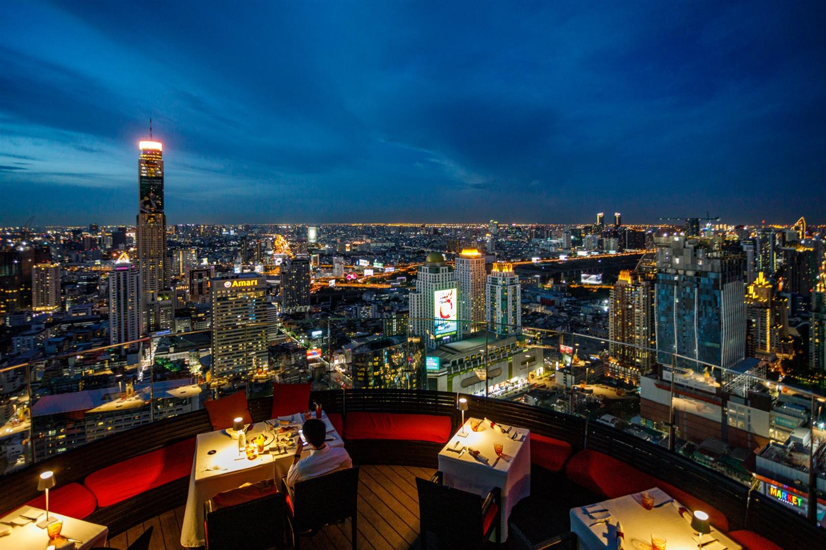 Red Sky Restaurant, 55th floor at Centara Grand at