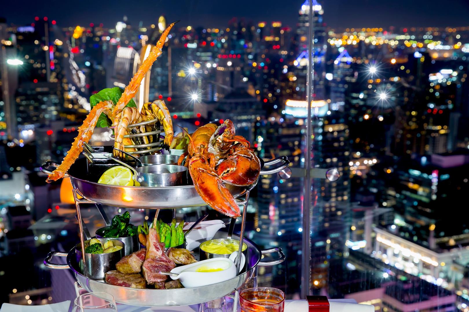Red Sky Restaurant, 55th floor at Centara Grand at