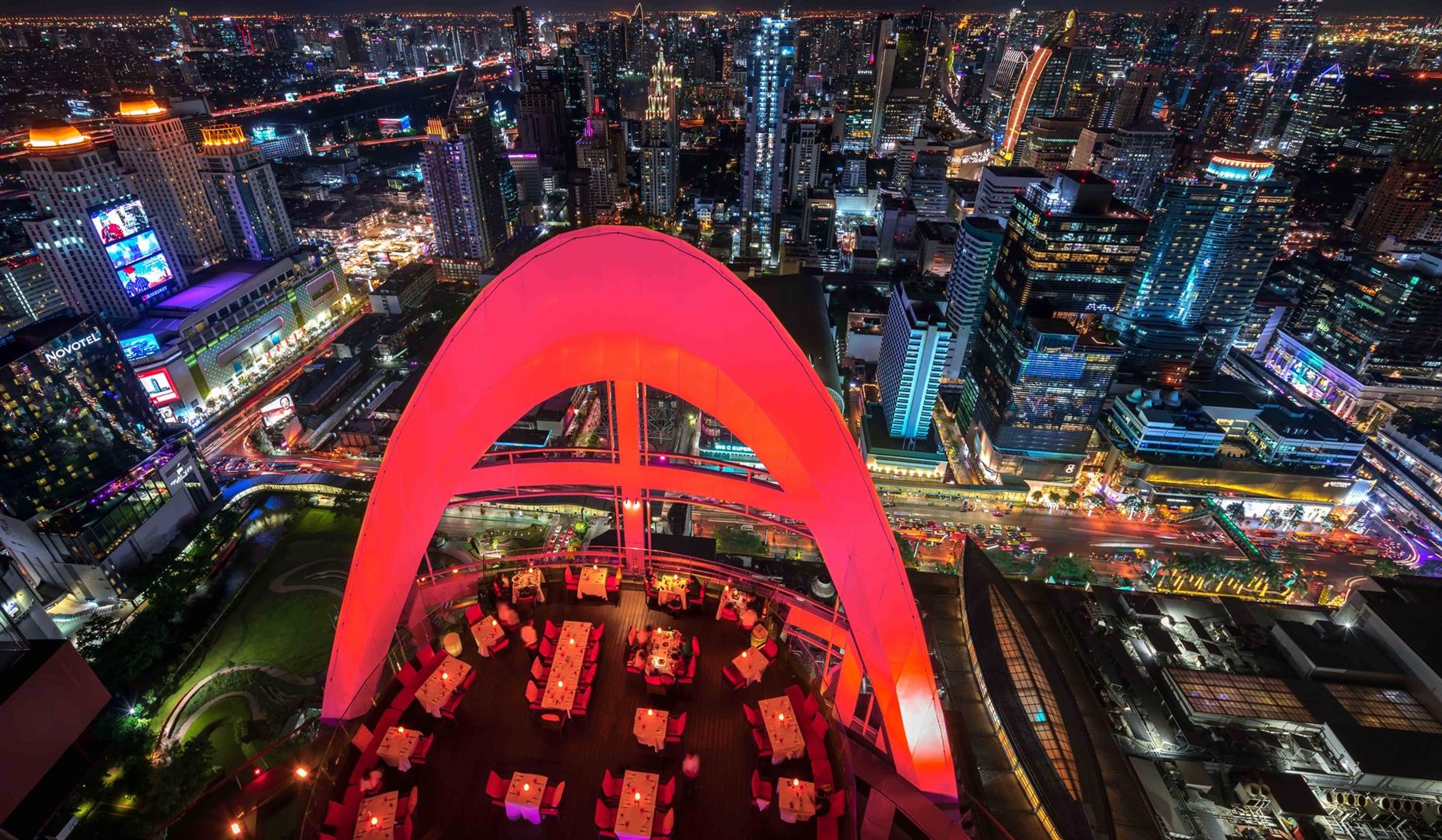 Red Sky Restaurant, 55th floor at Centara Grand at