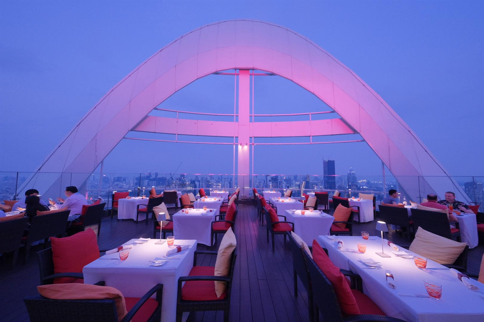 Red Sky Restaurant, 55th floor at Centara Grand at